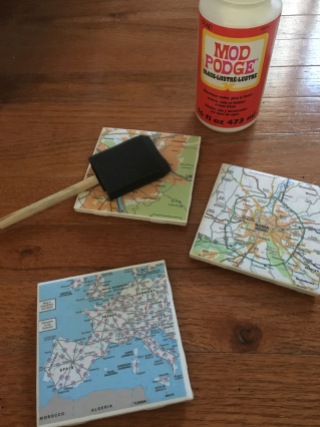 DIY: World Map Coasters – Follow your hart…man